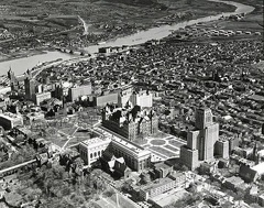 Arial View of Downtown Albany