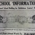 A 1930 drawing of the proposed High School